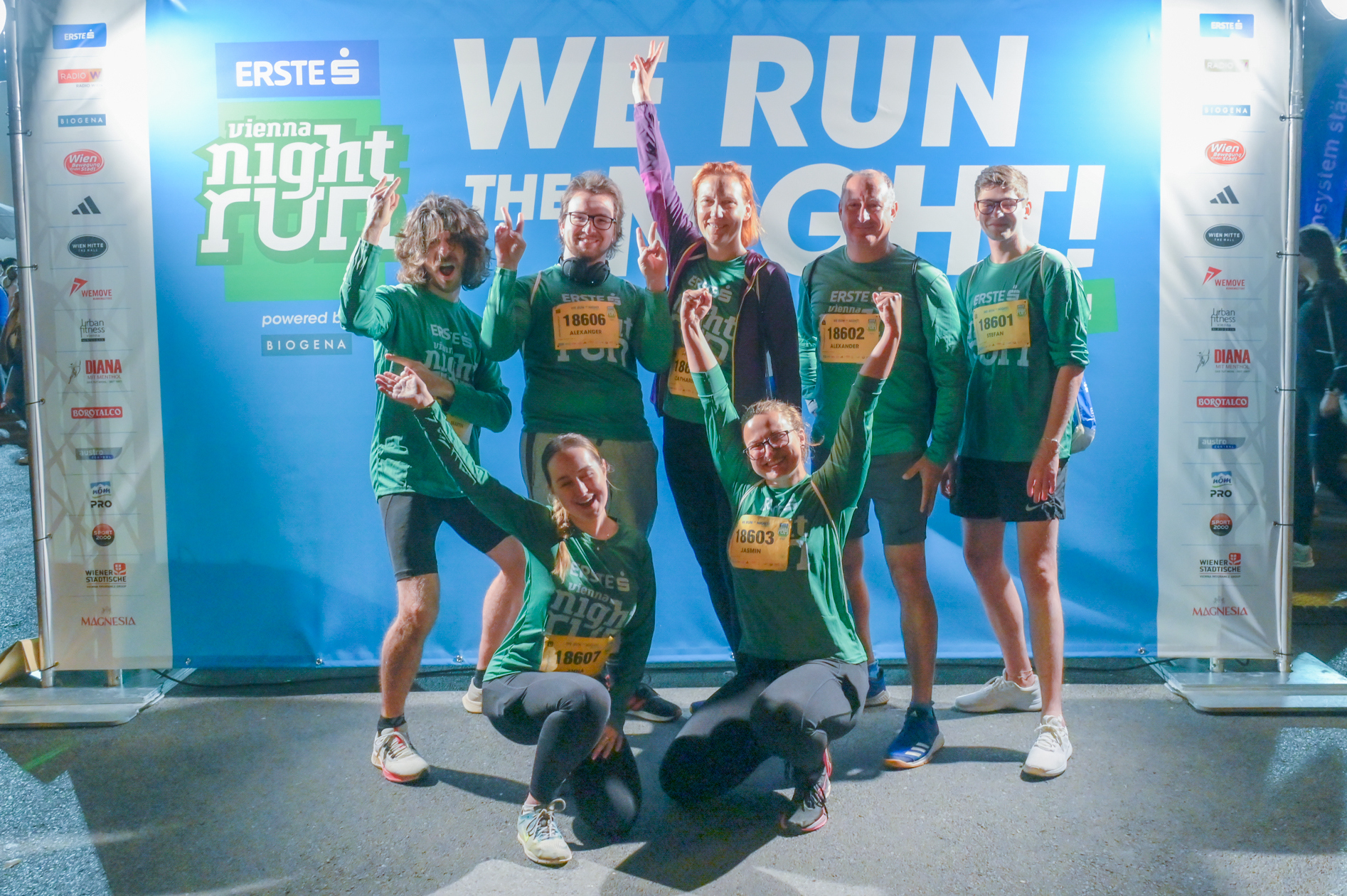 Die "APC Laufenten" beim Vienna Night Run